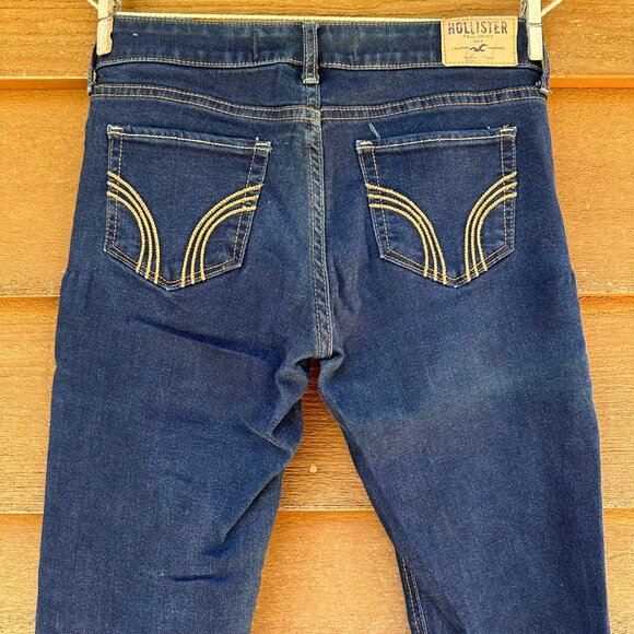 Hollister Cigarette Skinny Low Rise Dark Blue Size 27 - Picture 10 of 11